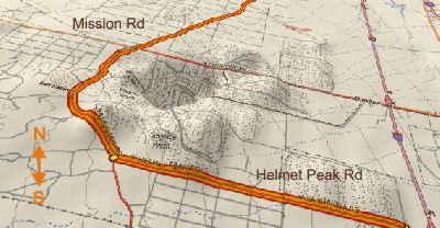 Hole in the ground at the Pima Mine.