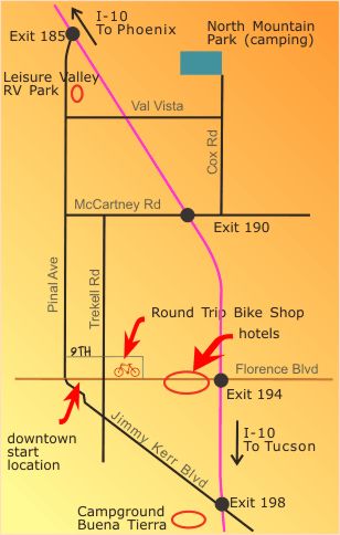 Casa Grande map