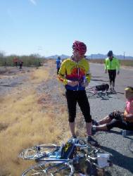 Lonnie Epic Wolff at the lunch stop.